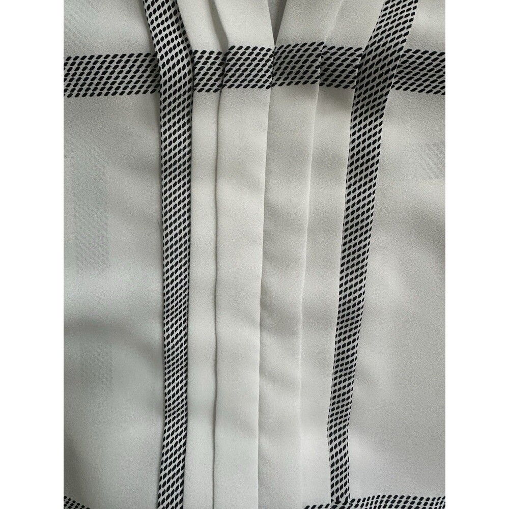Women’s 41 Hawthorn White & Black Blouse Top Shirt 3/4 Sleeve - Small - Picture 2 of 6